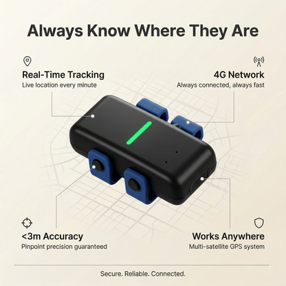TailTag GPS Pet Tracker | Real-Time 4G with IP68 rating