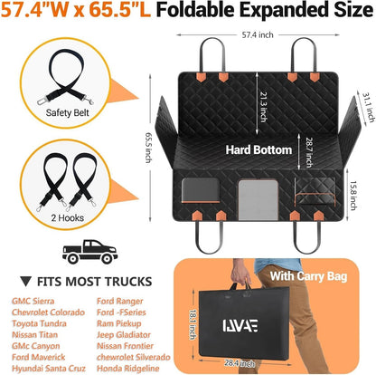 FurFort BackSeat Pro — Waterproof Dog Car Seat Cover & Hard Bottom Extender